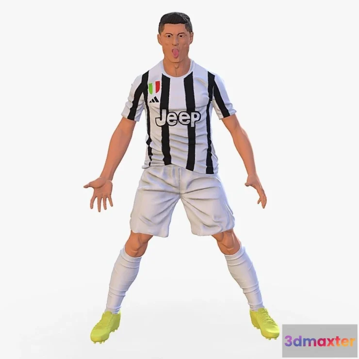 1530750 - PBR Game 3D Models - Soccer Player 1123 3D Max
