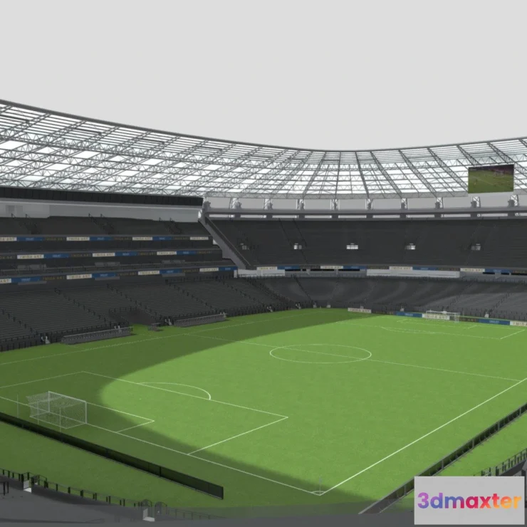 1530752 - PBR Game 3D Models - Soccer Stadium 3D Max