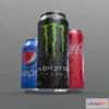 1530756 - PBR Game 3D Models - Soda Cans Coke Monster Pepsi 3D Max