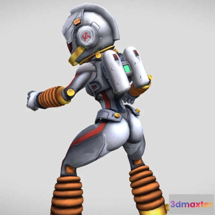 1530766 - PBR Game 3D Models - Soviet Astronaut Girl 3D Max