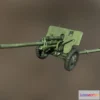 1530768 - PBR Game 3D Models - Soviet cannon ZIS 3 3D Max