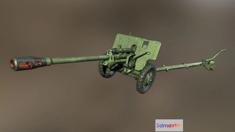 1530768 - PBR Game 3D Models - Soviet cannon ZIS 3 3D Max