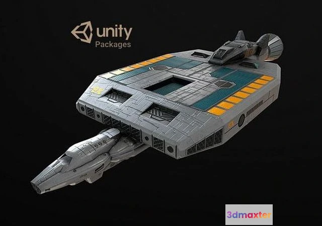 1530790 - PBR Game 3D Models - Spaceship 19x 3D Max