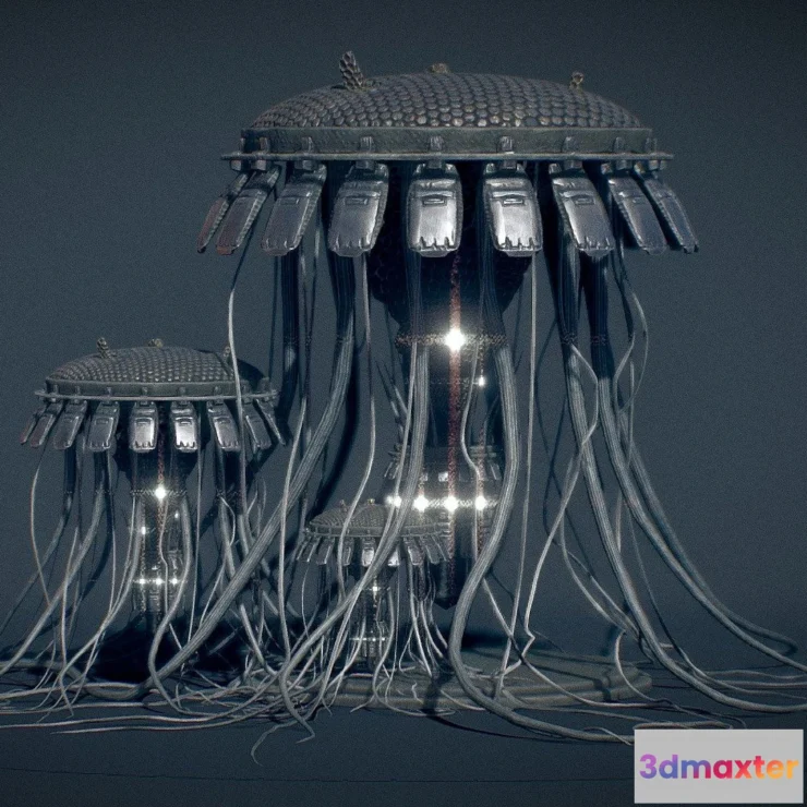 1530800 - PBR Game 3D Models - Spaceship 3D Max