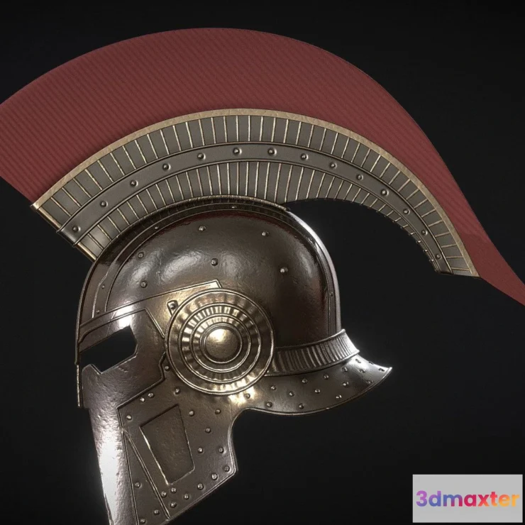 1530812 - PBR Game 3D Models - Spartan Helmet G2 3D Max