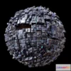 1530830 - PBR Game 3D Models - Sphere Space Mother Ship Planet Station 3D Max
