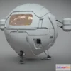 1530834 - PBR Game 3D Models - Spherical Ship 3D Max