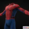 1530846 - PBR Game 3D Models - Spider Man Battle Damaged Stark Suit 3D Max