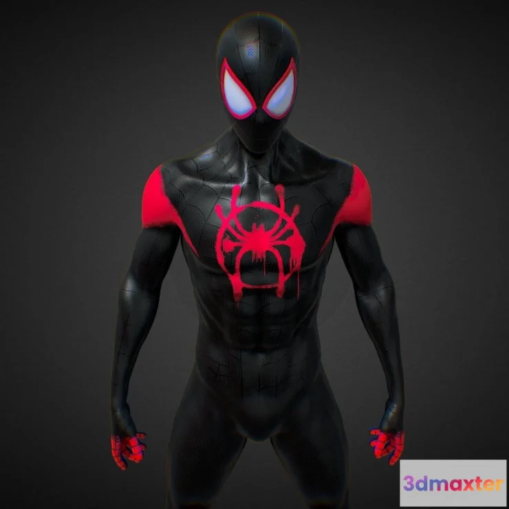 1530852 - PBR Game 3D Models - Spider Man Miles Morales 3D Max