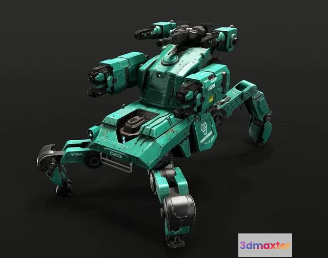 1530864 - PBR Game 3D Models - Spider-Mech 3D Max