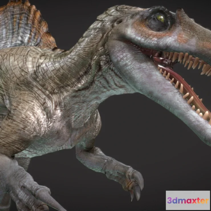 1530868 - PBR Game 3D Models - Spinosaurus Hybrid 3D Max