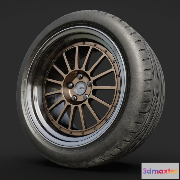1530892 - PBR Game 3D Models - Ssr Professor Tf1 Semi Slick Tire 3D Max