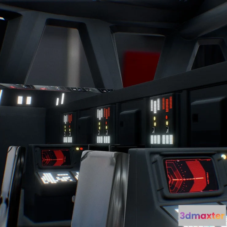 1530902 - PBR Game 3D Models - Star Destroyer Bridge Star Wars 3D Max