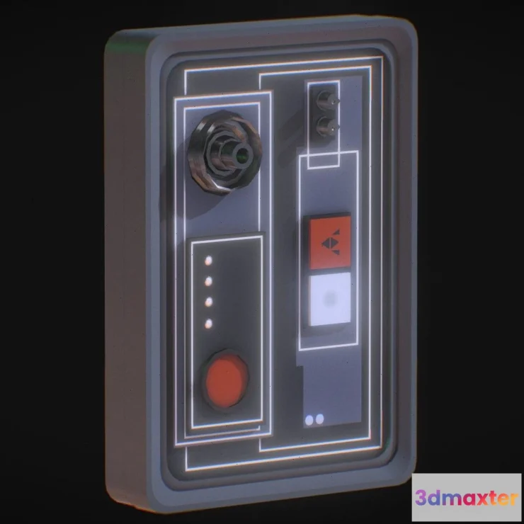 1530934 - PBR Game 3D Models - Star Wars Door Panel 3D Max