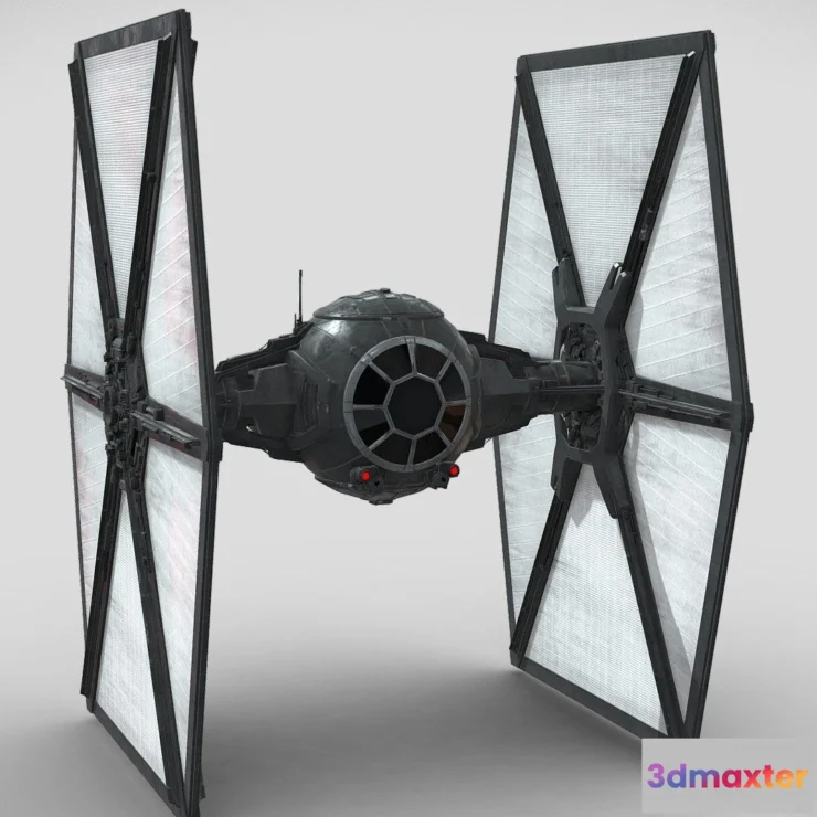 1530952 - PBR Game 3D Models - Star Wars First Order Tie Fighter 3D Max