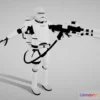 1530954 - PBR Game 3D Models - Star Wars Flametrooper 3D Max