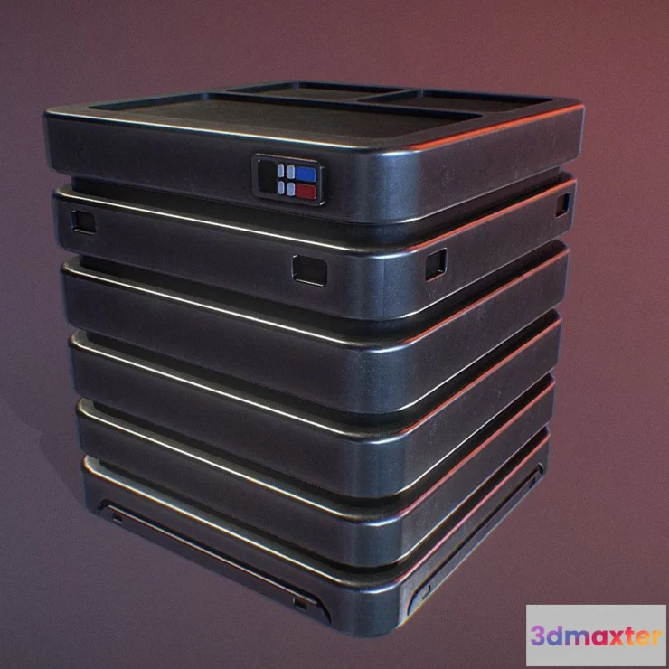 1530960 - PBR Game 3D Models - Star Wars Imperial Crate 3D Max