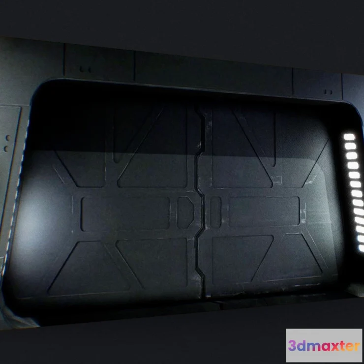 1530962 - PBR Game 3D Models - Star Wars Imperial Door 3D Max