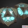 1530980 - PBR Game 3D Models - Star Wars Jedi Holocron 3D Max