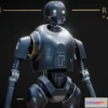 1530986 - PBR Game 3D Models - Star Wars K2so Highpoly Rigged 3D Max