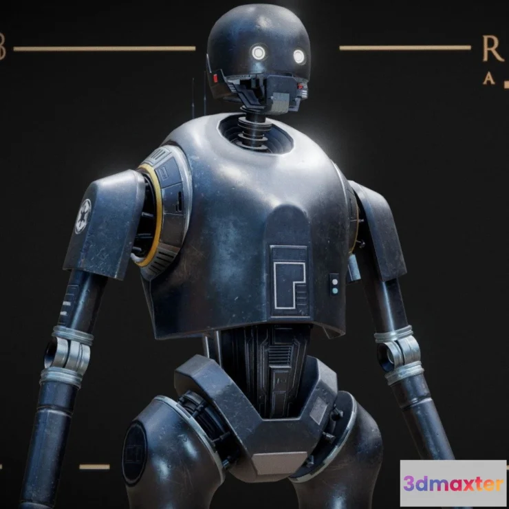 1530986 - PBR Game 3D Models - Star Wars K2so Highpoly Rigged 3D Max
