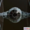 1530996 - PBR Game 3D Models - Star Wars Lowpoly Tie Fighter W Visible Cockpit 3D Max