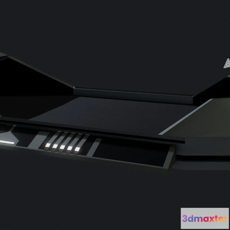 1530998 - PBR Game 3D Models - Star Wars Medical Stretcher 3D Max