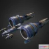 1531008 - PBR Game 3D Models - Star Wars Neva Kees Pod Racer 3D Max
