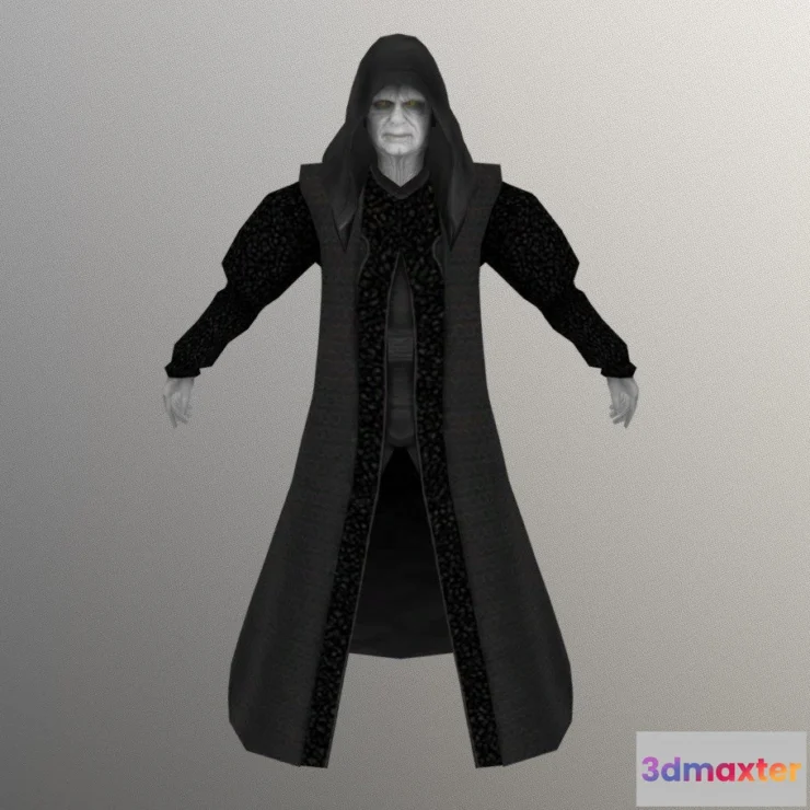 1531012 - PBR Game 3D Models - Star Wars Palpatine 3D Max