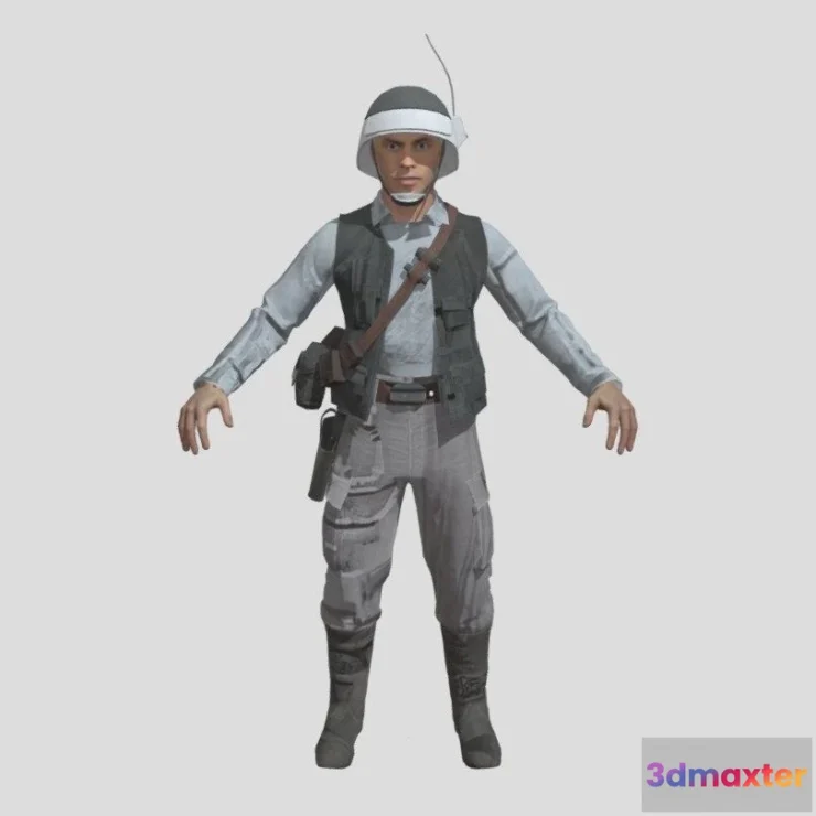 1531028 - PBR Game 3D Models - Star Wars Rebel Fighter 3D Max