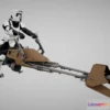 1531048 - PBR Game 3D Models - Star Wars Scout Trooper With Bike 3D Max