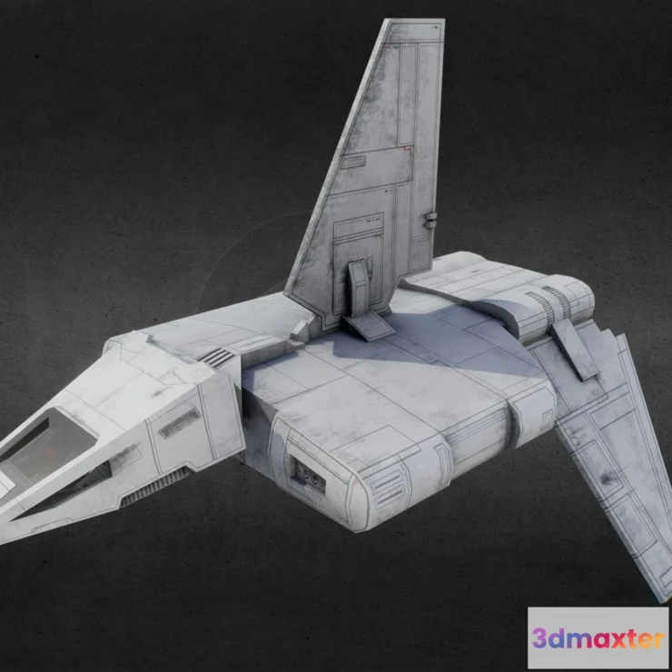 1531052 - PBR Game 3D Models - Star Wars Sentinel Class Landingcraft 3D Max