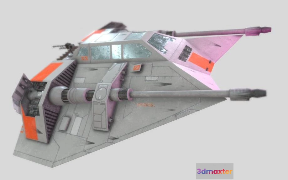 1531056 - PBR Game 3D Models - Star Wars T 47 Snowspeeder 3D Max