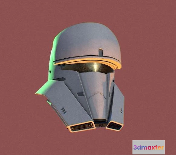 1531058 - PBR Game 3D Models - Star Wars Tank Trooper Helmet 3D Max