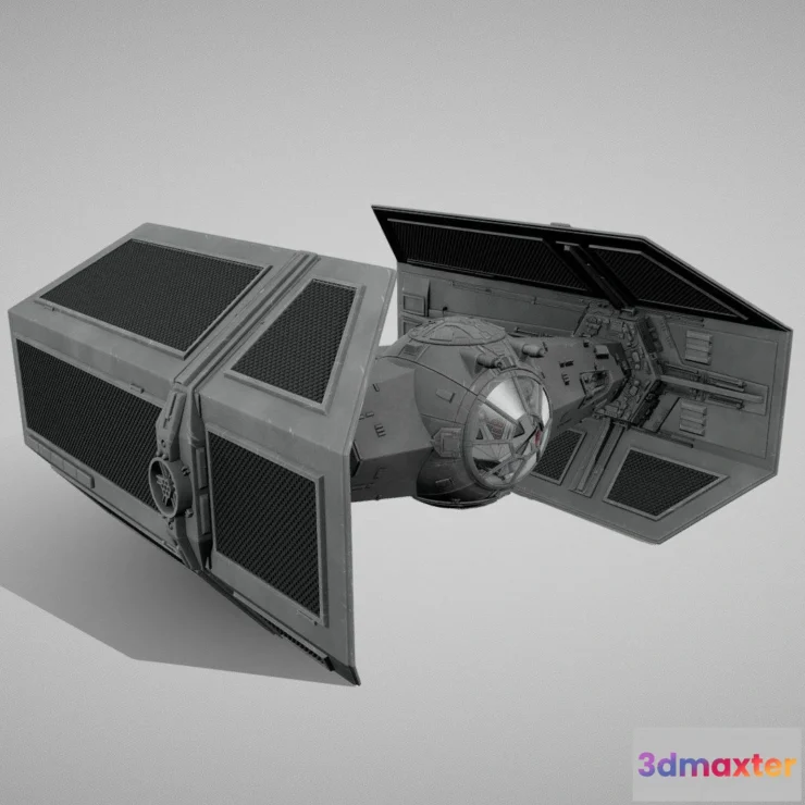 1531064 - PBR Game 3D Models - Star Wars Tie Fighter Advanced 3D Max