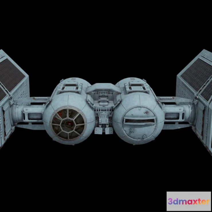 1531070 - PBR Game 3D Models - Star Wars Tie Shuttle Needas Shuttle From Esb 3D Max