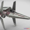 1531076 - PBR Game 3D Models - Star Wars V Wing Nimbus Class 3D Max