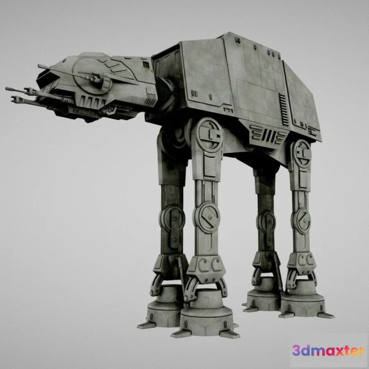 1531090 - PBR Game 3D Models - Starwars At At Walker 3D Max