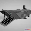 1531096 - PBR Game 3D Models - Starwars Transporter Atmospheric Assault Lander 3D Max