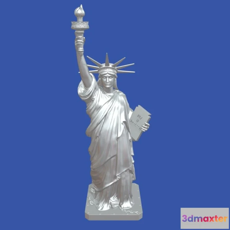 1531100 - PBR Game 3D Models - Statue Of Liberty 3D Max