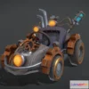 1531104 - PBR Game 3D Models - Steampunk Kart Stylized Game Model 3D Max