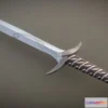 1531114 - PBR Game 3D Models - Sting Sword From The Hobbit And Lotr 3D Max
