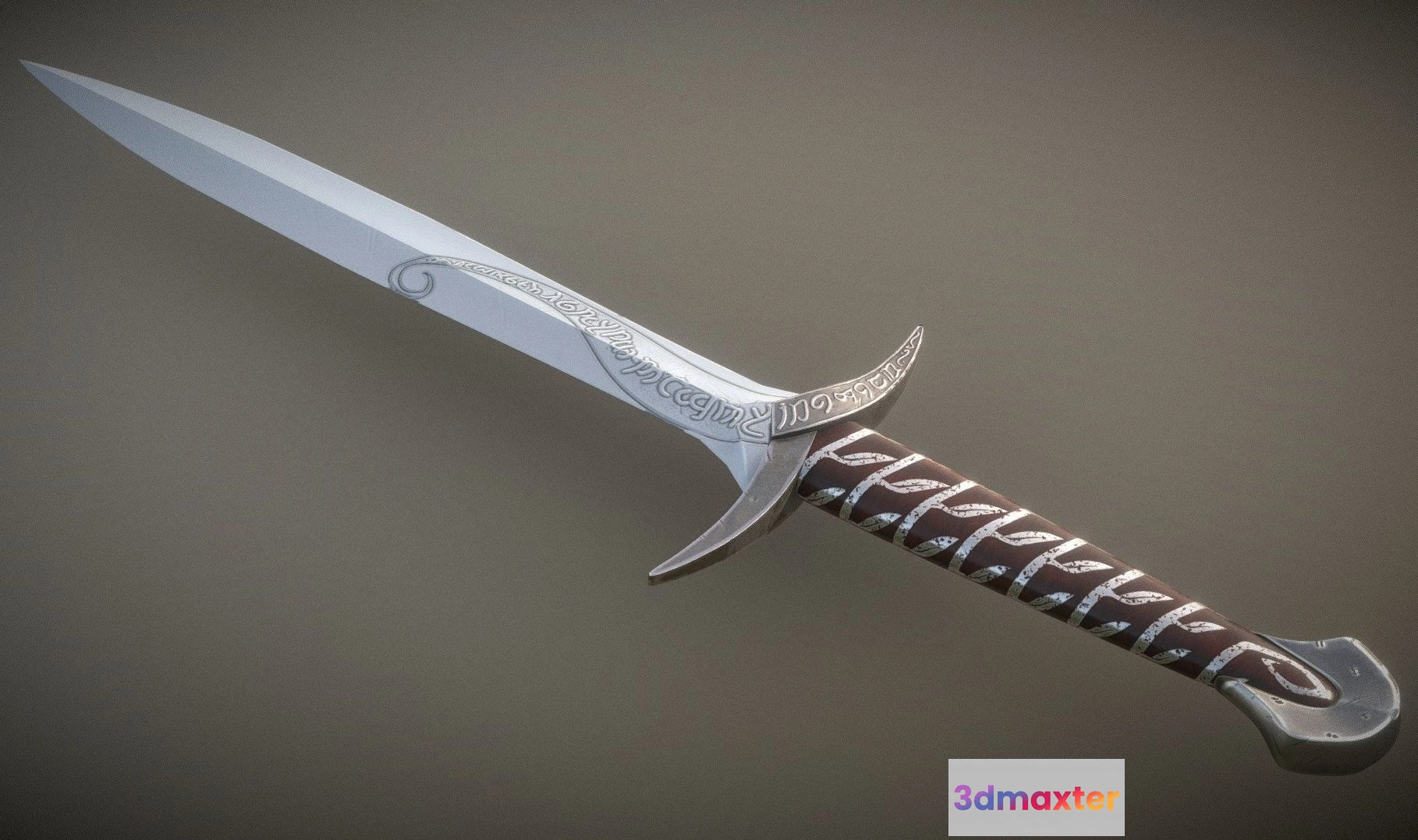 1531114 - PBR Game 3D Models - Sting Sword From The Hobbit And Lotr 3D Max