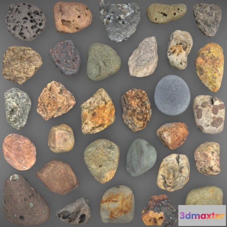 1531118 - PBR Game 3D Models - Stone Pack 3D Max