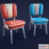 1531164 - PBR Game 3D Models - Stylized Diner Chair Low Poly 3D Max