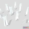 1531178 - PBR Game 3D Models - 10 Hanged Dress Collection 3D Max