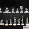 1531190 - PBR Game 3D Models - 20 Statues Kitbash Vol 02 3D Max
