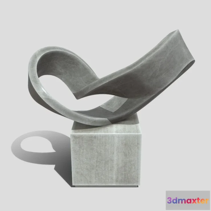 1531220 - PBR Game 3D Models - Abstract Stone Art Sculpture 09 3D Max