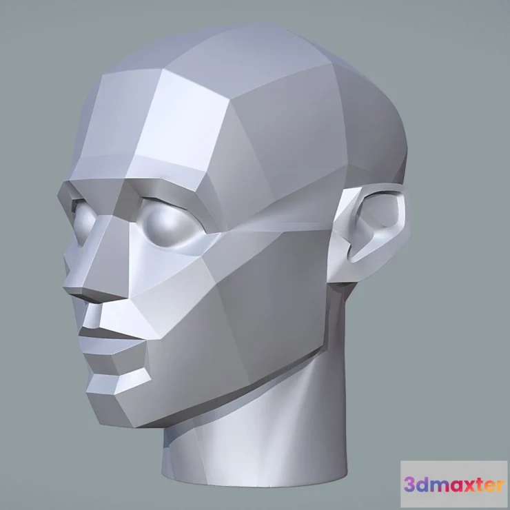 1531228 - PBR Game 3D Models - Advanced Head Structure 3D Max