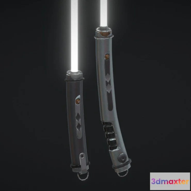 1531234 - PBR Game 3D Models - Ahsoka Lightsabers 3D Max
